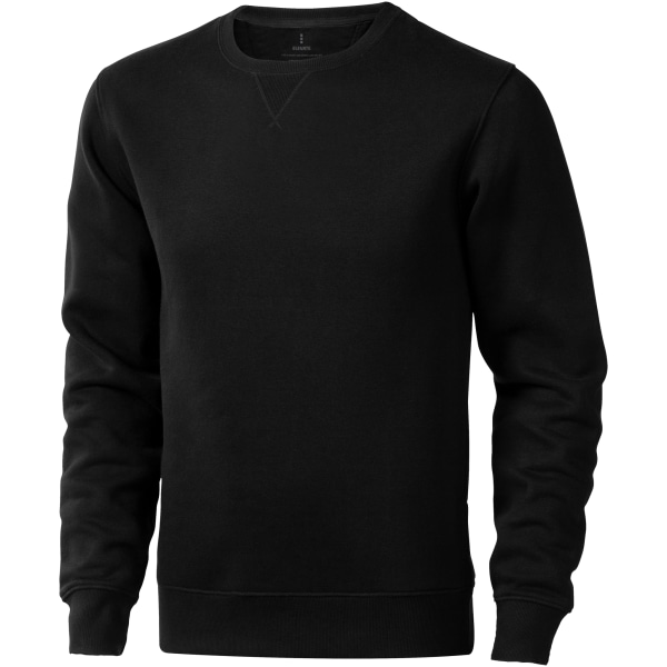 Elevate Mens Surrey Crew Neck Sweater L Solid Black Solid Black L