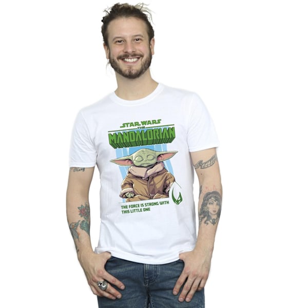 Star Wars The Mandalorian The Force Is Strong T-shirt för män S Wh White S