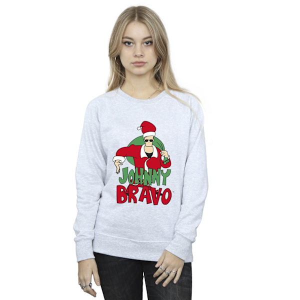 Johnny Bravo Dam/Damer Johnny Christmas Sweatshirt S Sports Sports Grey S