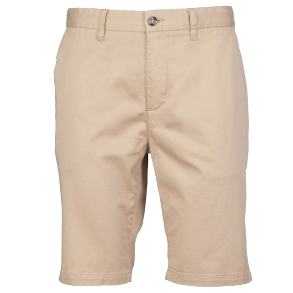 Front Row Herr Chino Shorts i bomullsblandning med stretch, 32 Stone Stone 32