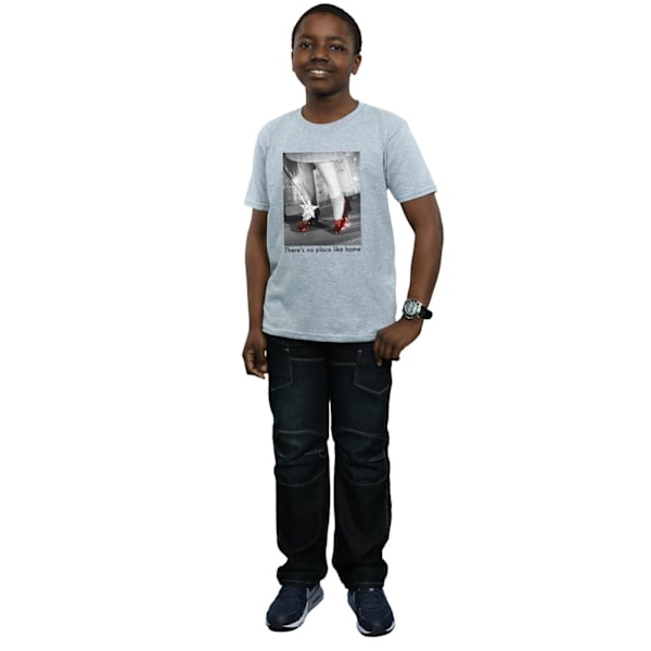 Trollkarlen från Oz Pojkar Rubin Tofflor Foto T-Shirt 12-13 År S Sports Grey 12-13 Years