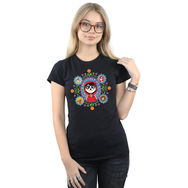 Disney Dam/Kvinnor Coco Remember Me Bomull T-shirt L Svart Black L