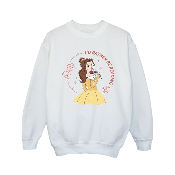 Disney Girls Beauty And The Beast I´d Rather Be Reading Sweatshirt White 7-8 Years