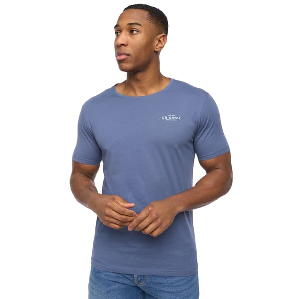Crosshatch Herr Basicnatural T-shirt (5-pack) S Vit/Marinblå/D White/Navy/Denim/Blue/Grey Marl S