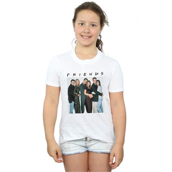 Friends Girls Group Photo Hugs Bomull T-shirt 12-13 år Vit White 12-13 Years