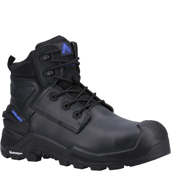Amblers Herr AS980C Crusader Grain Läder Säkerhetskängor 10 UK B Black 10 UK