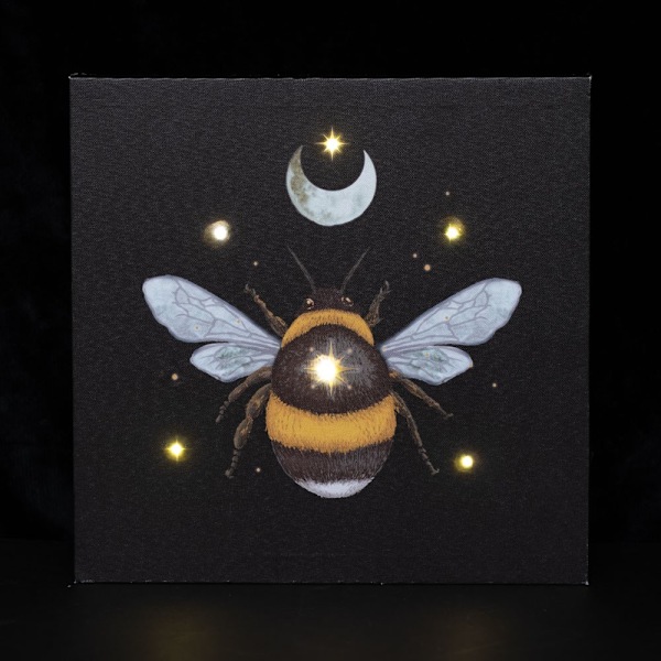 Something Different Forest Bee Light Up Canvas One Size Svart/Gul Black/Yellow One Size