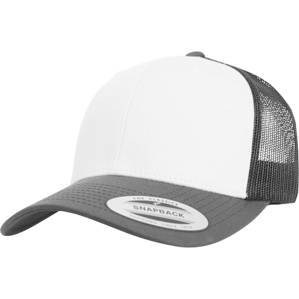 Flexfit By Yupoong Retro Trucker Färgad Front Cap En Storlek Da Dark Grey/White/Dark Grey One Size