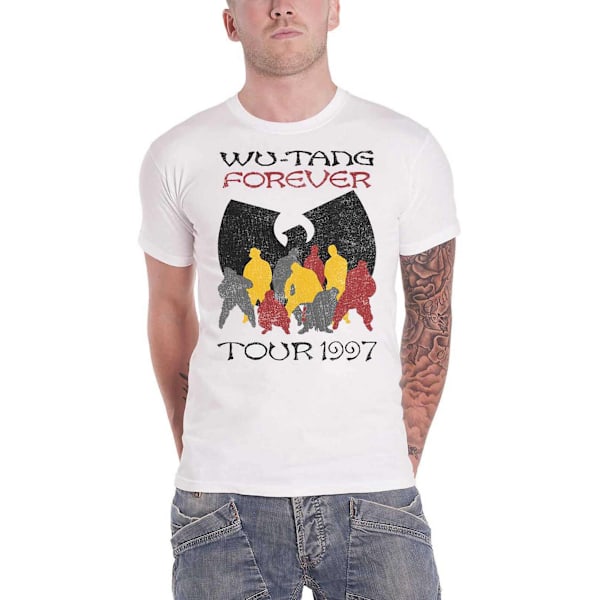 Wu-Tang Clan Unisex Vuxen Forever Tour ´97 T-Shirt S Vit White S