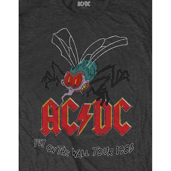 AC/DC Unisex Fly on the Wall T-shirt M Charcoal Grey Charcoal Grey M