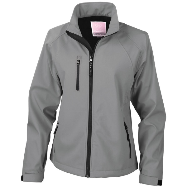 Result Womens/Ladies Soft Shell Jacket 12 UK Silver Grey Silver Grey 12 UK