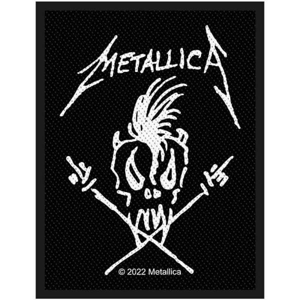Metallica Scary Guy Standard Patch One Size Svart/Vit Black/White One Size