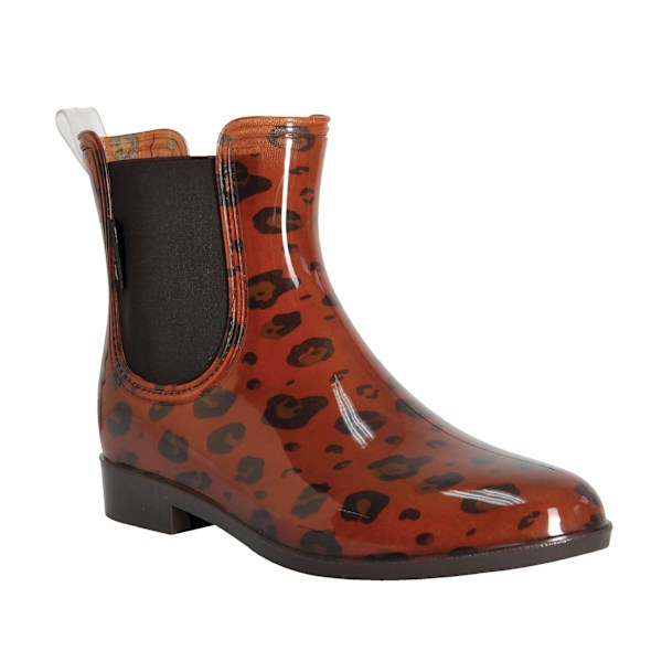 Regatta Dam/Kvinnor Harriet Animal Print Wellington Boots 6 U Copper Almond/Chocolate 6 UK