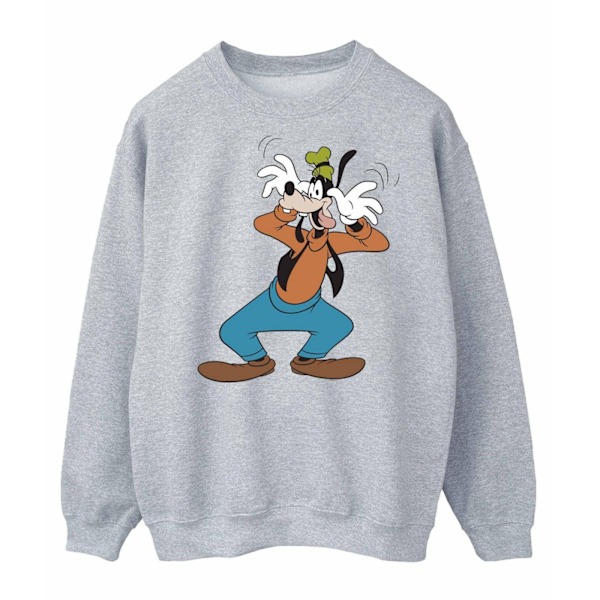 Disney Dam/Kvinnor Crazy Goofy Sweatshirt XXL Sports Grey Sports Grey XXL