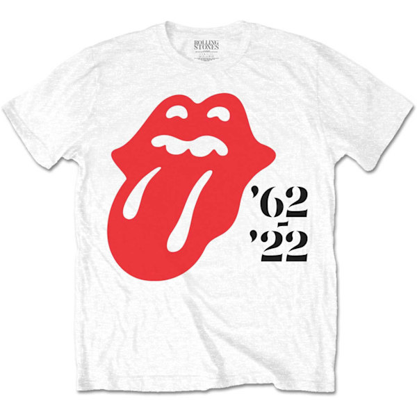 The Rolling Stones Unisex Adult Sixty ´62 - ´22 Bomull T-shirt White L