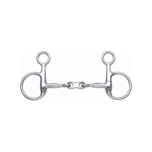 Shires French Link Horse Hanging Cheek Snaffle Bit 4.5in Silver Silver 4.5in