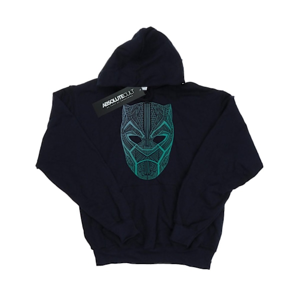 Marvel Herr Svart Panter Tribal Mask Hoodie 3XL Marinblå Navy Blue 3XL