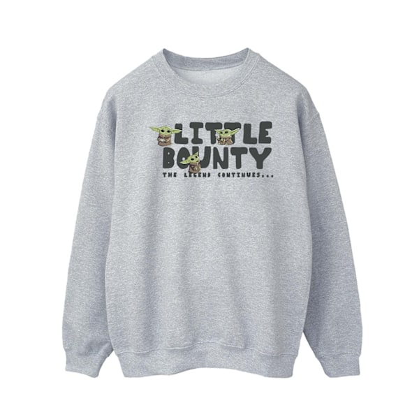 Star Wars The Mandalorian Mens Little Bounty Hunter Sweatshirt Sports Grey 3XL