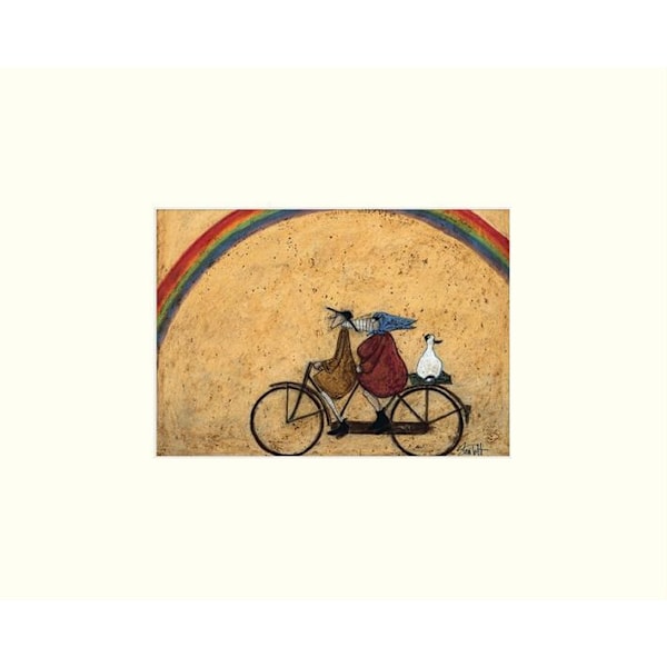 Sam Toft Somewhere Under A Rainbow Print 24cm x 30cm Gul/Brun Yellow/Brown/Black 24cm x 30cm