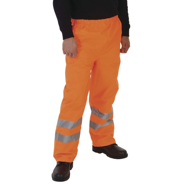 Grafters Unisex Safety Hi-Visibility Vattentät över byxor 2 Orange 2XL
