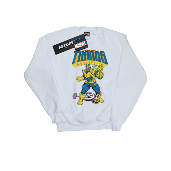 Marvel Boys Thanos Mad Titan Snap Sweatshirt 5-6 år Vit White 5-6 Years