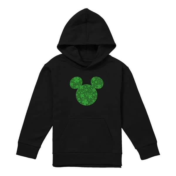 Disney Barn/Barn Mickey Mouse Shamrock Öron St Patricks Da Black 9-11 Years
