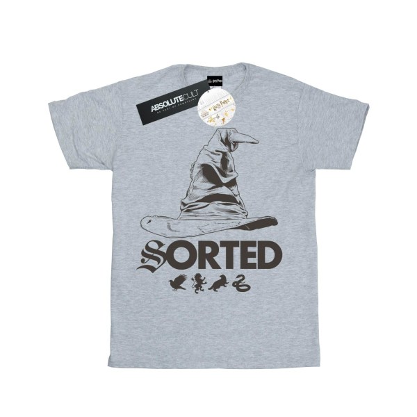 Harry Potter T-shirt för män med sorteringshatt L Sports Grey Sports Grey L