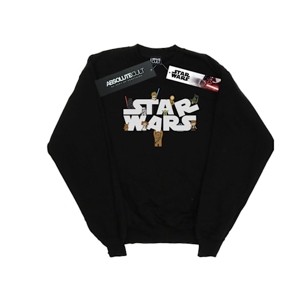 Star Wars Mens Kiddie Logo Sweatshirt L Svart Black L