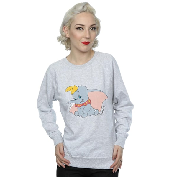 Dumbo Damkläder/Dam Classic Heather Sweatshirt XS Heather Grey Heather Grey XS