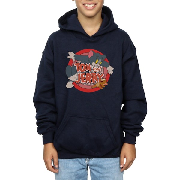 Tom och Jerry Pojkar Klassisk Catch Hoodie 9-11 År Marinblå Navy Blue 9-11 Years