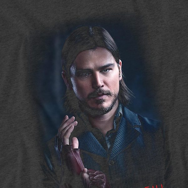 Penny Dreadful Unisex Vuxen Ethan T-Shirt L Kolgrå Charcoal L