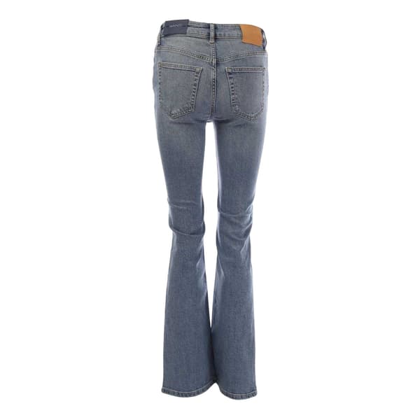 Gant Dam Flared Jeans 26R Ljusblå Light Blue 26R