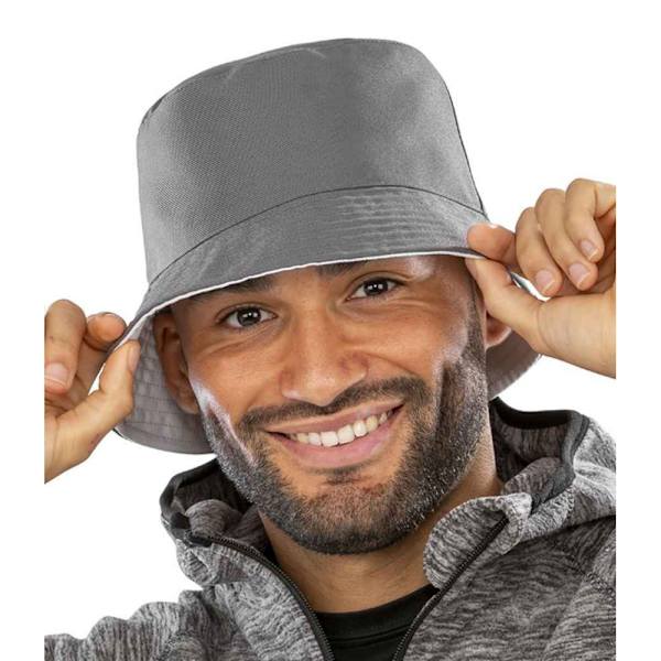 Result Äkta Återvunnen Herr Core Vändbar Bucket Hat S-M Grå Grey/White S-M