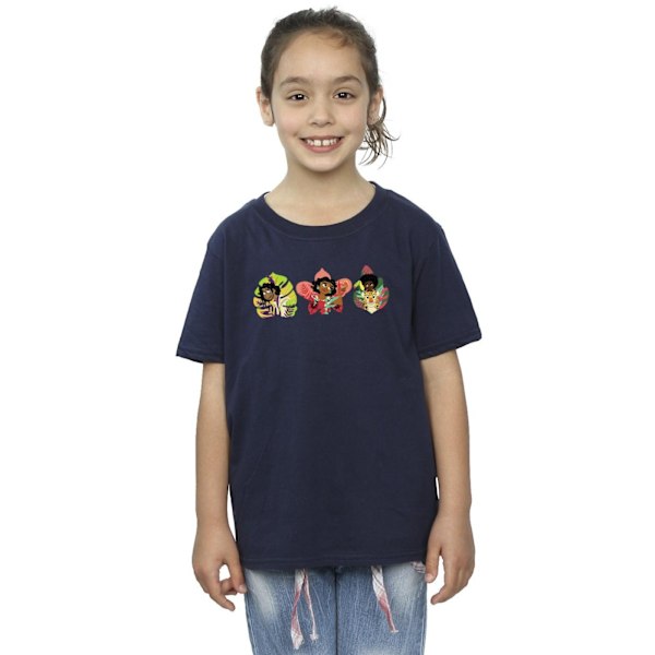 Disney Girls Encanto Family Line Bomull T-shirt 12-13 År Marinblå Navy Blue 12-13 Years