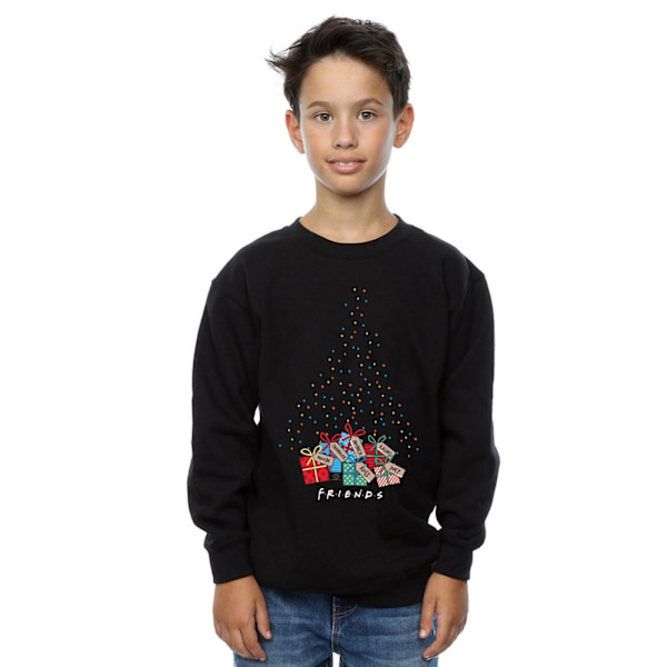 Friends Boys Julgran Ljus Sweatshirt 9-11 År Svart Black 9-11 Years