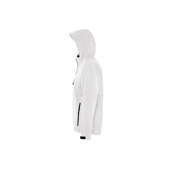 SOLS Replay Herr Huvtröja Soft Shell Jacka (Andningsbar, Vindtät Och Vattenavvisande) White 3XL