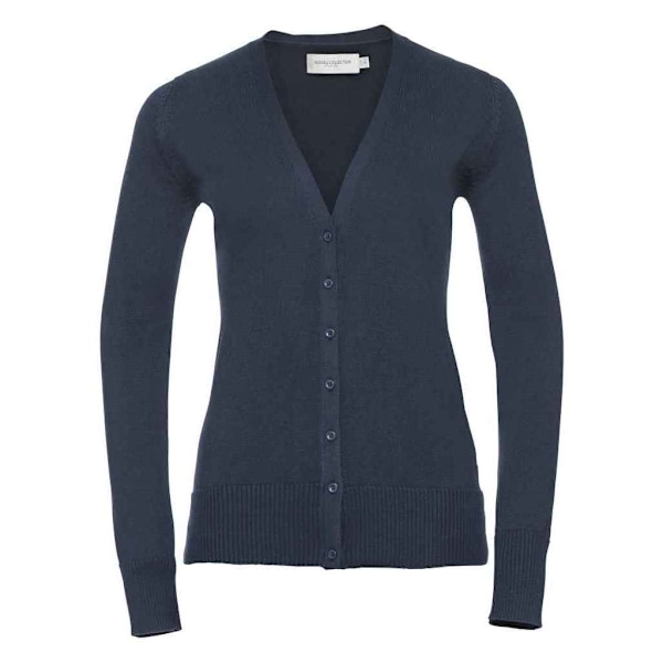 Russell Collection Dam/Damer Stickad V-ringad Kkofta 8 UK F French Navy 8 UK