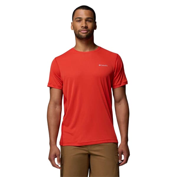 Columbia Herr Zero Rules Performance T-shirt L Röd Red L