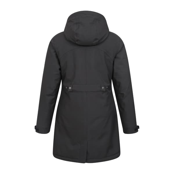 Mountain Warehouse Regn On Vattentät Vadderad Jacka för Dam Black 20 UK