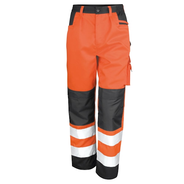 Result Core Unisex Vuxen Hi-Vis Säkerhets Cargo Byxor XL R Orange Orange XL R