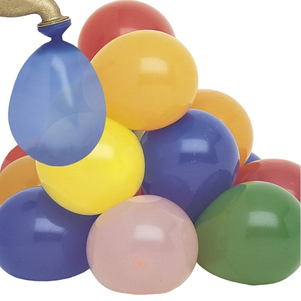 Unika latex-vattenballonger (40-pack) i storlek M Multicoloured One Size