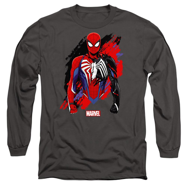Spider-Man Unisex Vuxen Symbiote T-Shirt S Kolgrå Charcoal S