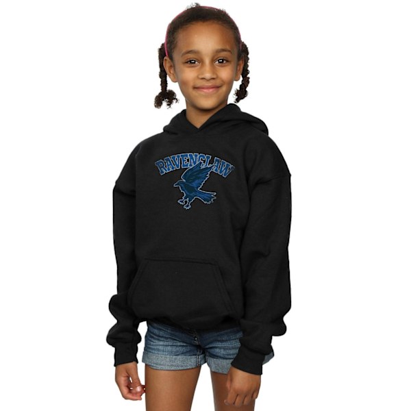 Harry Potter Flickor Ravenclaw Sport Emblem Hoodie 7-8 År Svart Black 7-8 Years