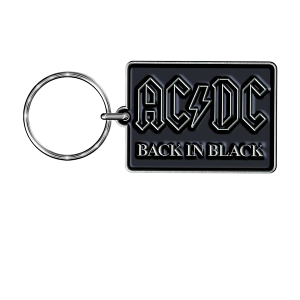 AC/DC Back In Black Nyckelring One Size Svart Black One Size