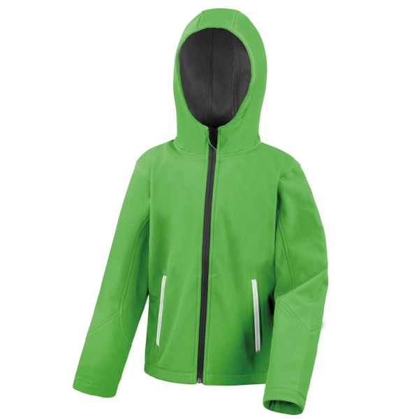 Result Core Barn/Barn TX Performance Huvförsedd Mjuk Skaljacka Vivid Green/Black 3-4 Years