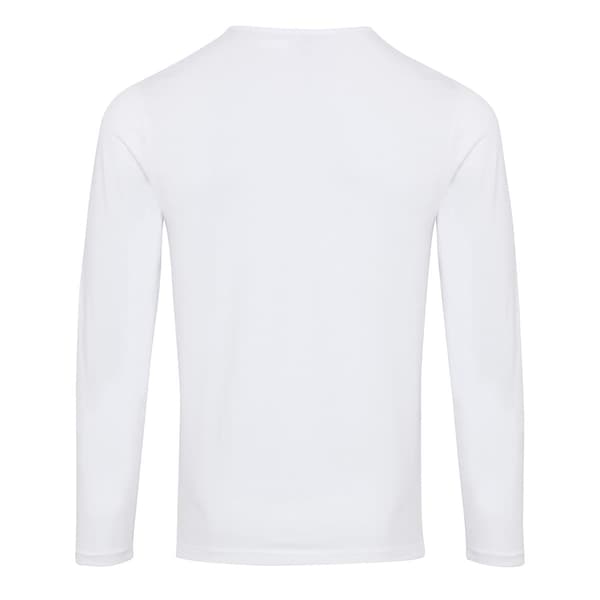 Premier Mens Long John Roll Sleeve Tee L Vit White L