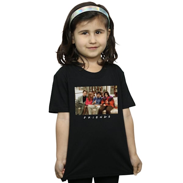 Friends Girls Retrospective Still Bomull T-shirt 5-6 år Svart Black 5-6 Years