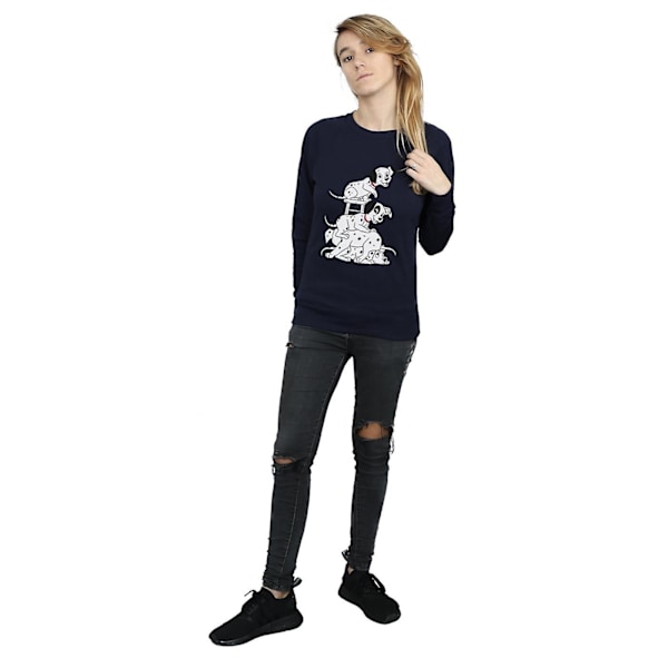 101 Dalmatiner Dam/Dam Stol Sweatshirt XXL Svart Black XXL