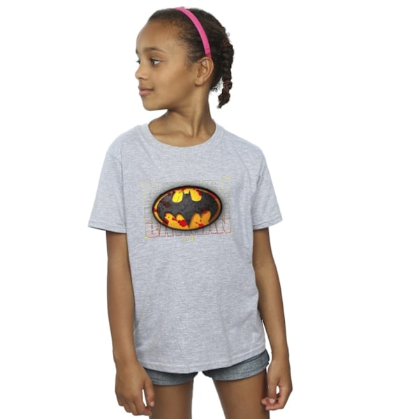 DC Comics Girls The Flash Batman Red Splatter Bomull T-shirt 3- Sports Grey 3-4 Years