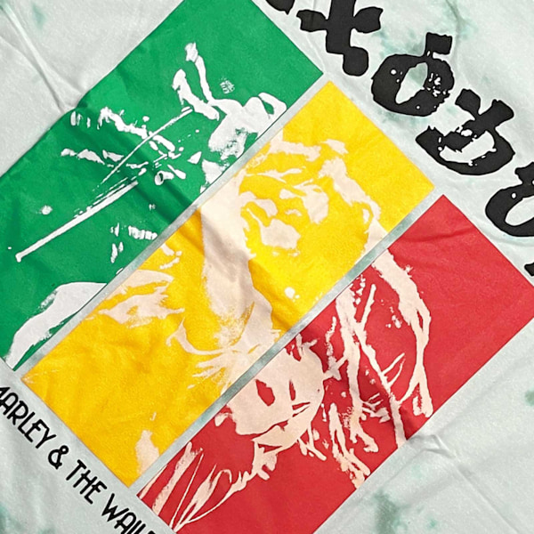 Bob Marley Unisex Vuxen Rasta Färger Tie Dye T-Shirt M Grön Green M